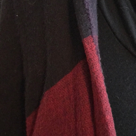 Loft strip long cozy comforting shawl sewn sides - Picture 3 of 13